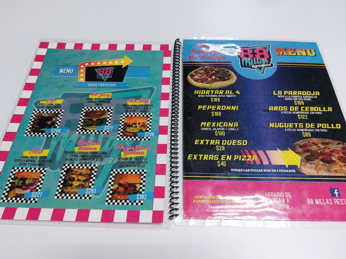 88 Millas Anahuac Menu - Image 3
