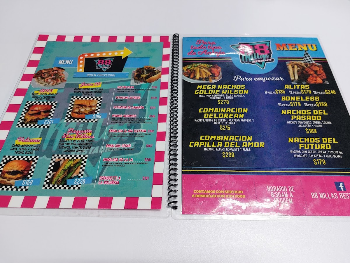 88 Millas Anahuac Menu - Image 5